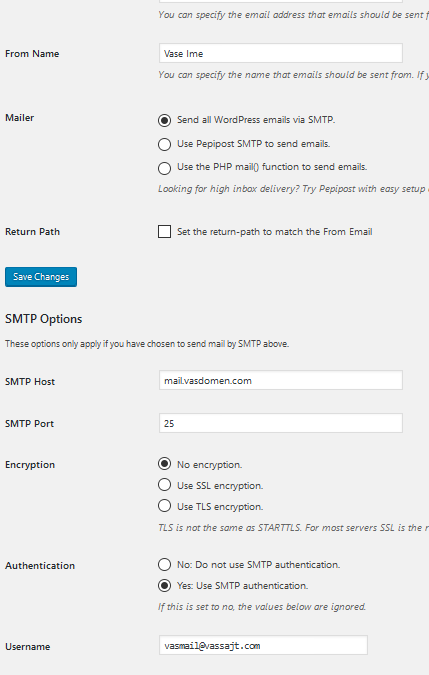 SMTP overavanje autentičnosti: WordPress, Joomla i PHP tutorijal